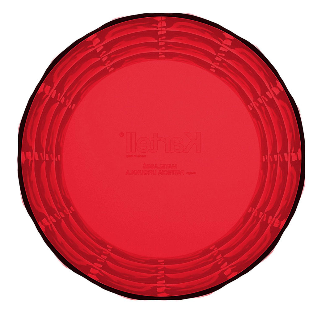Kartell - Matelasse Round Container Vase Red