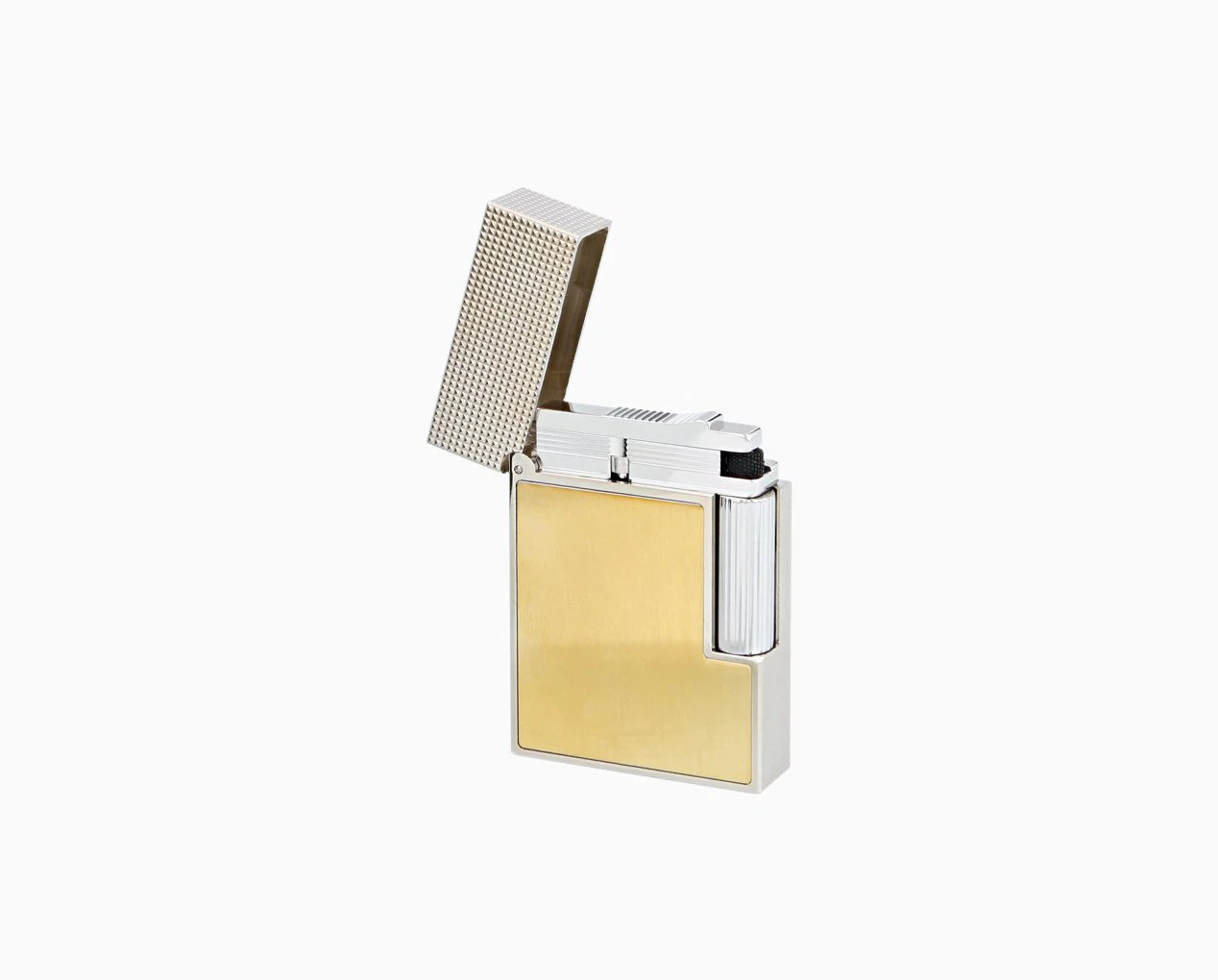 S.T. Dupont Ligne 2 Small Platinum & Brushed Gold Lighter
