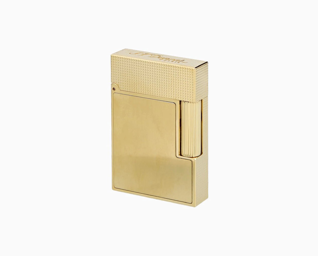 S.T. Dupont Ligne 2 Small Brushed Yellow Gold Lighter