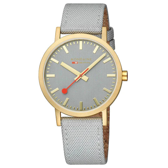 Mondaine Watch CLASSIC G Grey 40mm
