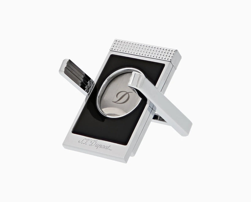 S.T. Dupont Black Chrome Cigar Cutter Stand