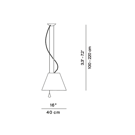 Luceplan Costanza Counterweight Suspension Light