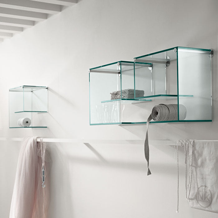 Tonelli - Glass Wall Shelf with Two Supports Qty x1 only