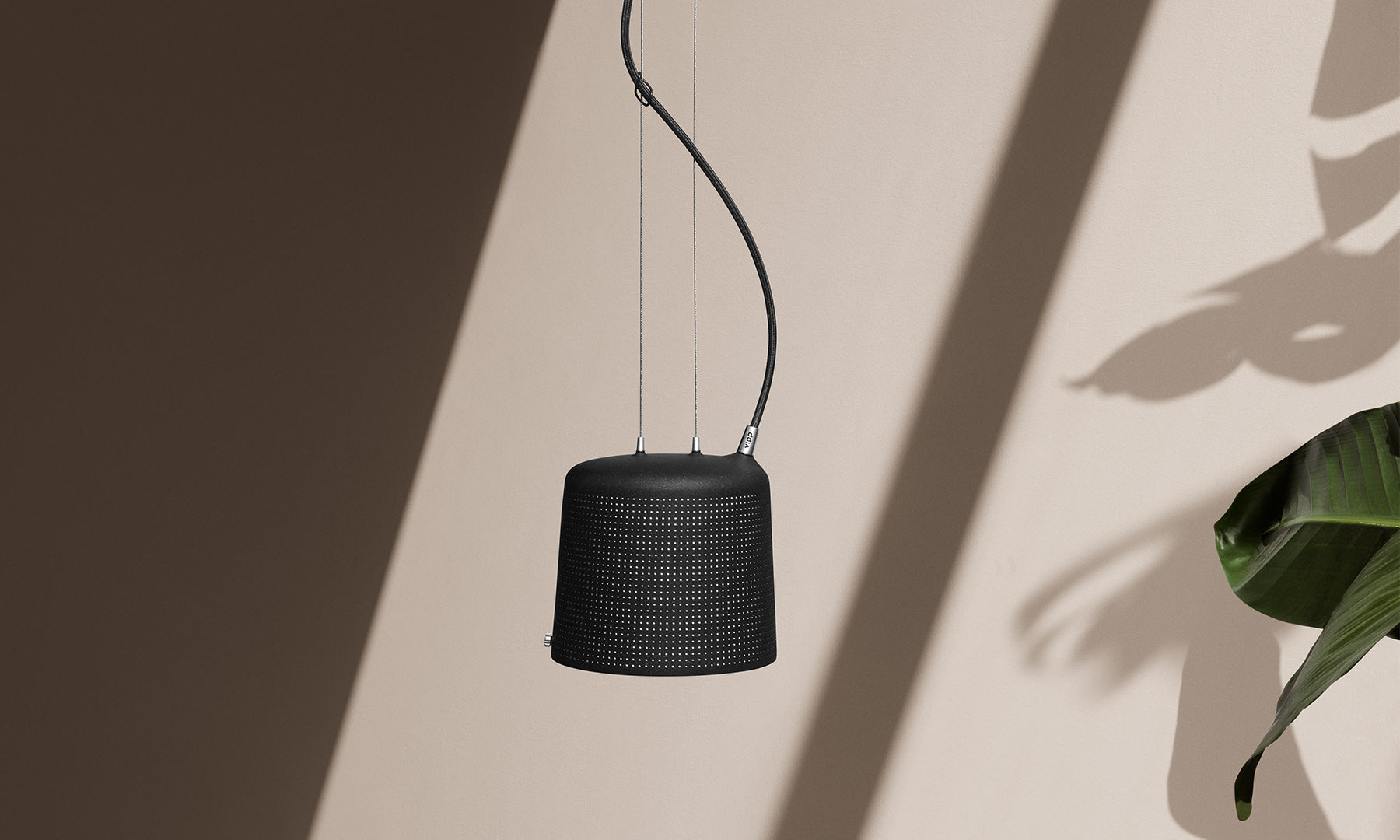Vipp 528 Perforated Suspension Light Black Small