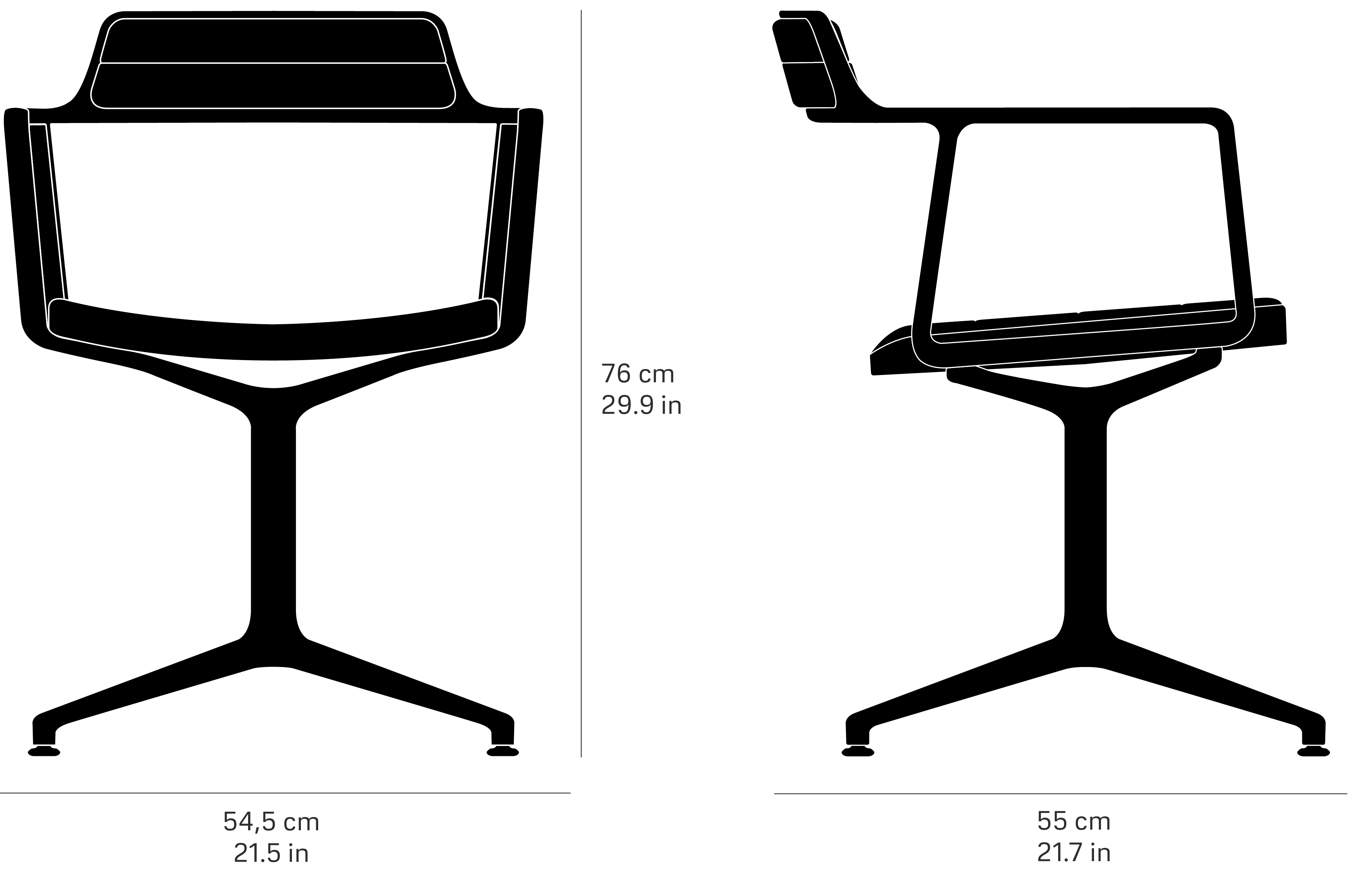 Vipp 452 Swivel Chair w Feet