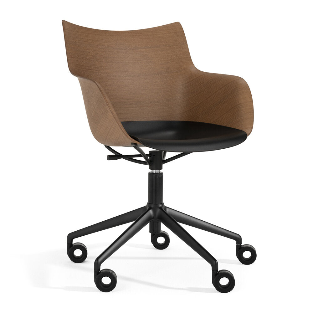 Kartell Q/Wood Office Chair w Arms