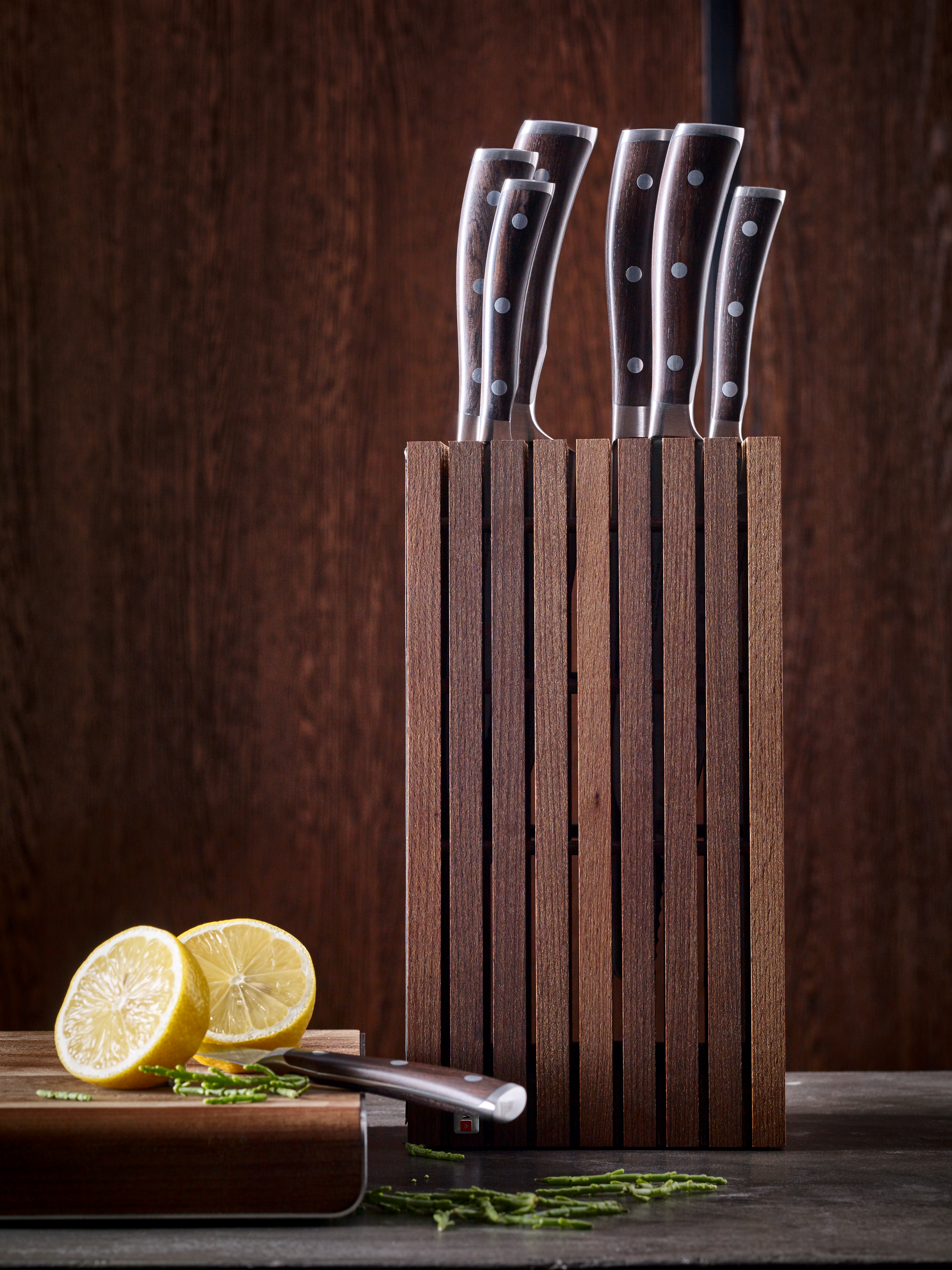 Wusthof Knife Block 12 slot Thermo Beech Panik Design